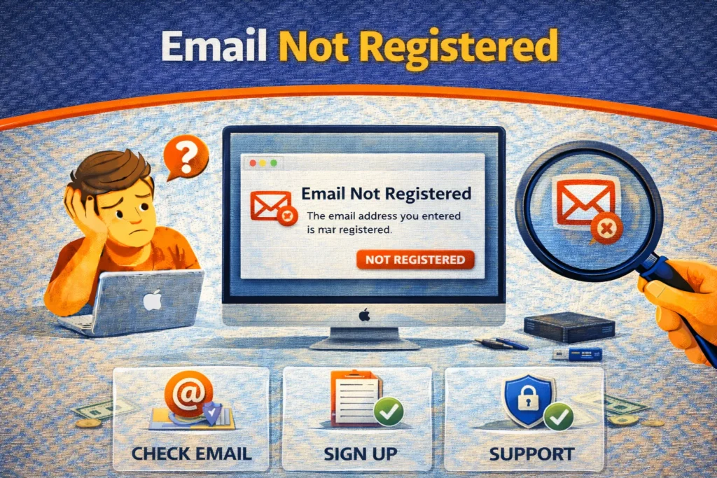 Fix Email Not Registered Error