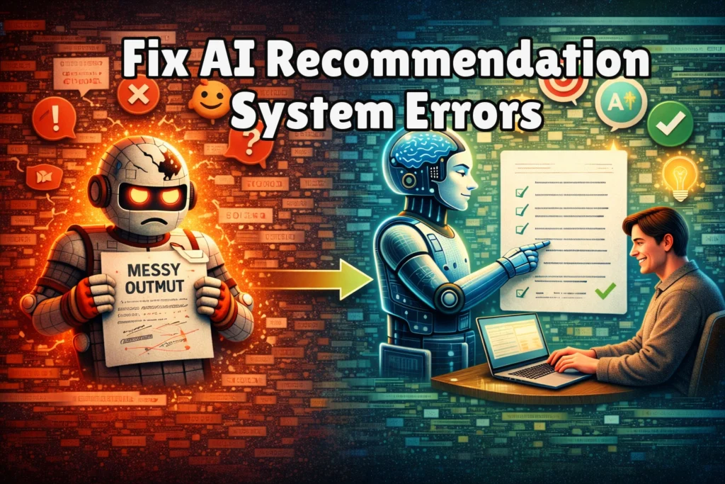 Fix AI Recommendation System Errors Error
